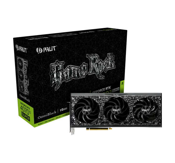Palit GeForce RTX 4070 Ti SUPER GameRock OmniBlack